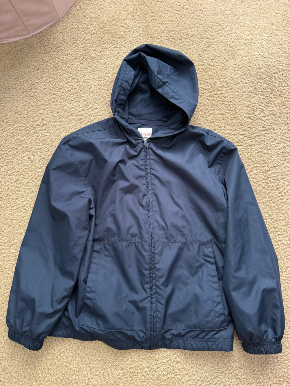 Cat & Jack Navy Hooded Windbreaker Jacket